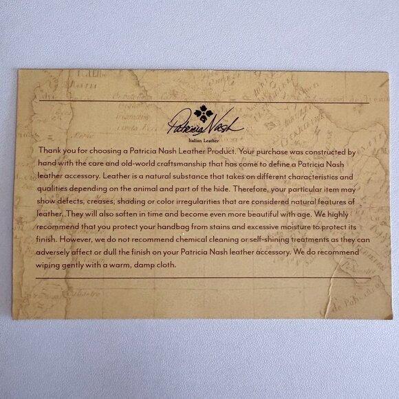 Patricia Nash Embossed Leather Cross Body Bag Tooled Forli Flap Vintage Brown - Picture 14 of 15